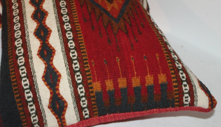 Hand-Crafted Mexican Geometric Indian Weaving Pillows For Sale