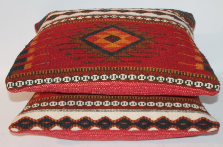 Mexican Geometric Indian Weaving Pillows In Good Condition For Sale In Los Angeles, CA