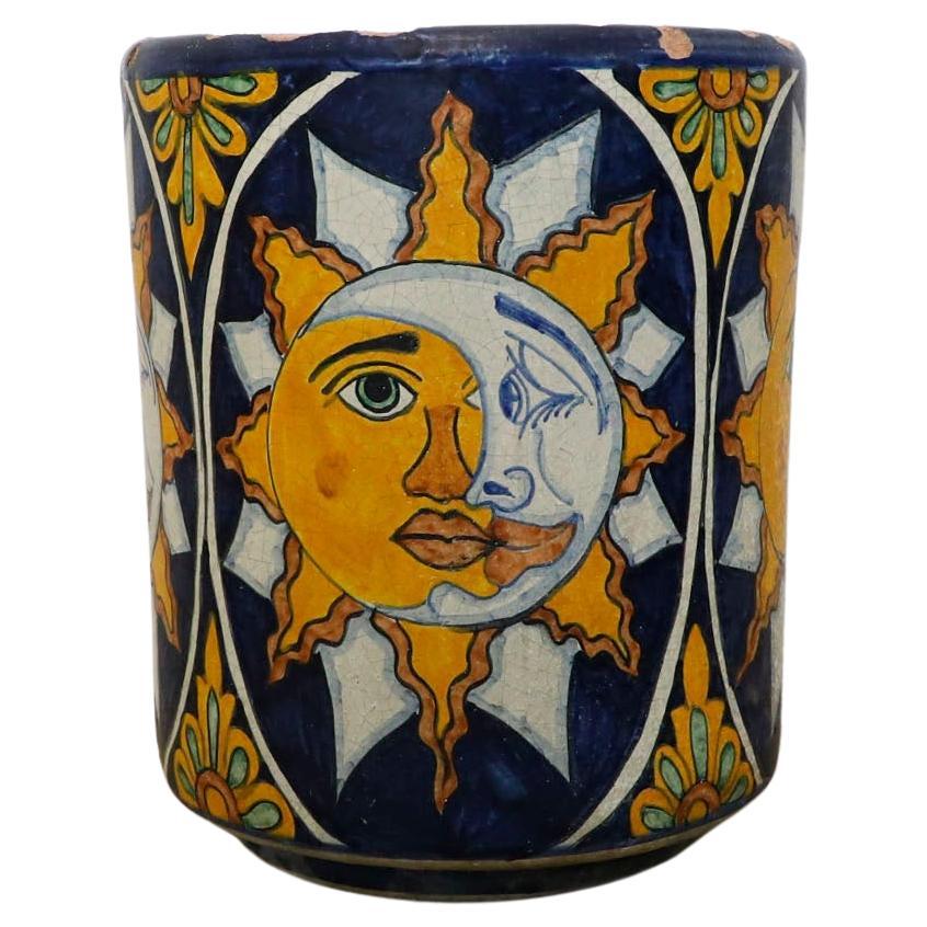 Mexican Glazed Ceramic Planter