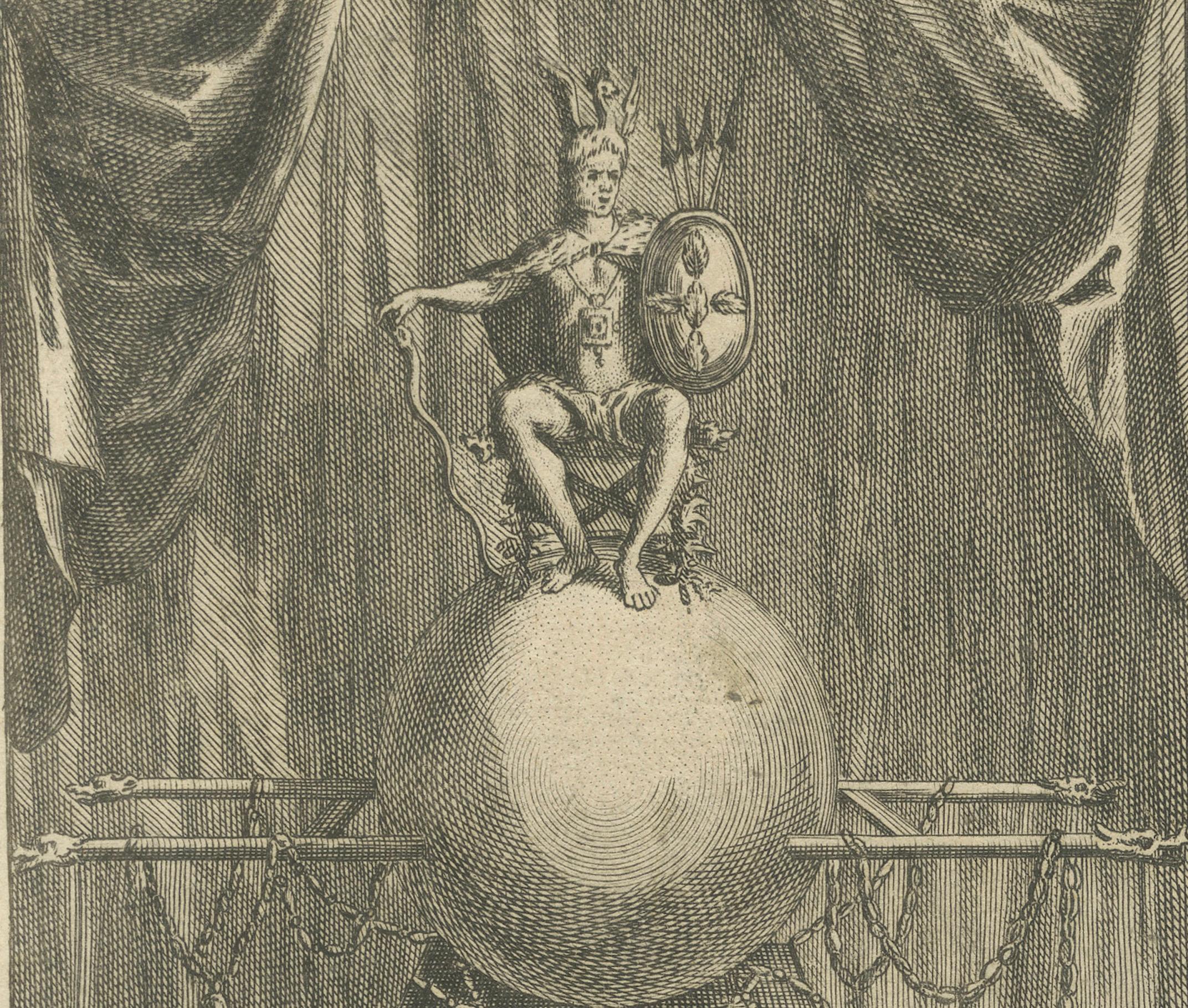 Titre :
Dieux et prêtres mexicains - Gravure de 1734 représentant des divinités aztèques et des rituels religieux

Description :
Cette rare gravure sur cuivre de 1734 présente quatre représentations vivantes de figures et de pratiques religieuses