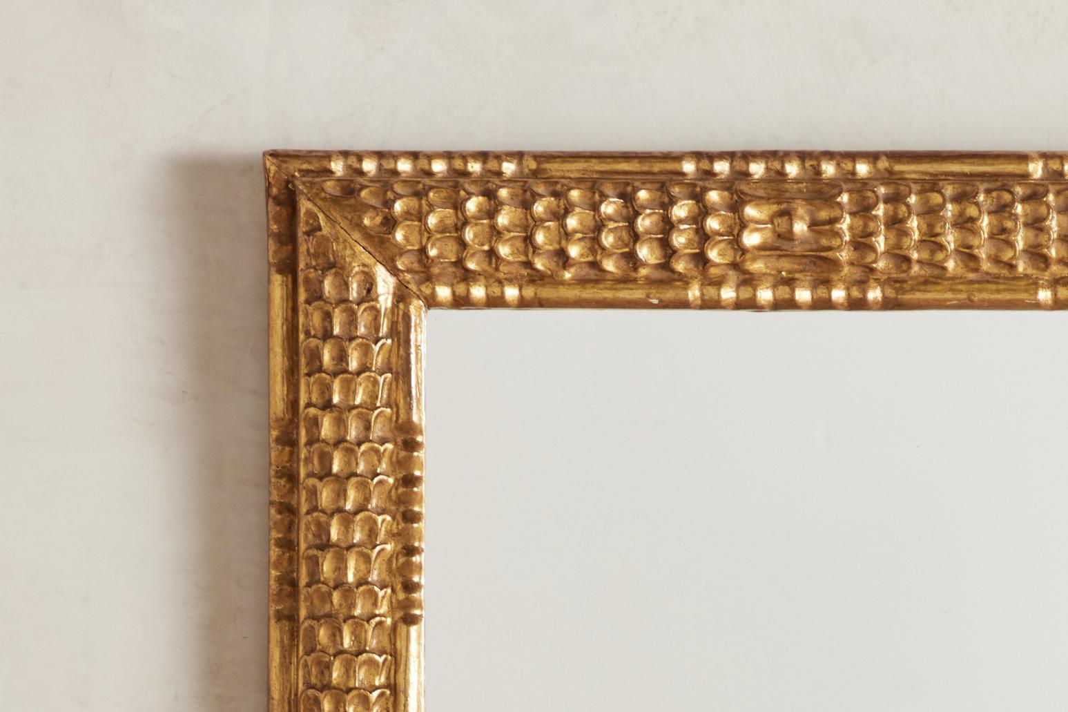 Colonial Revival Mexican Gold Leaf Mirror