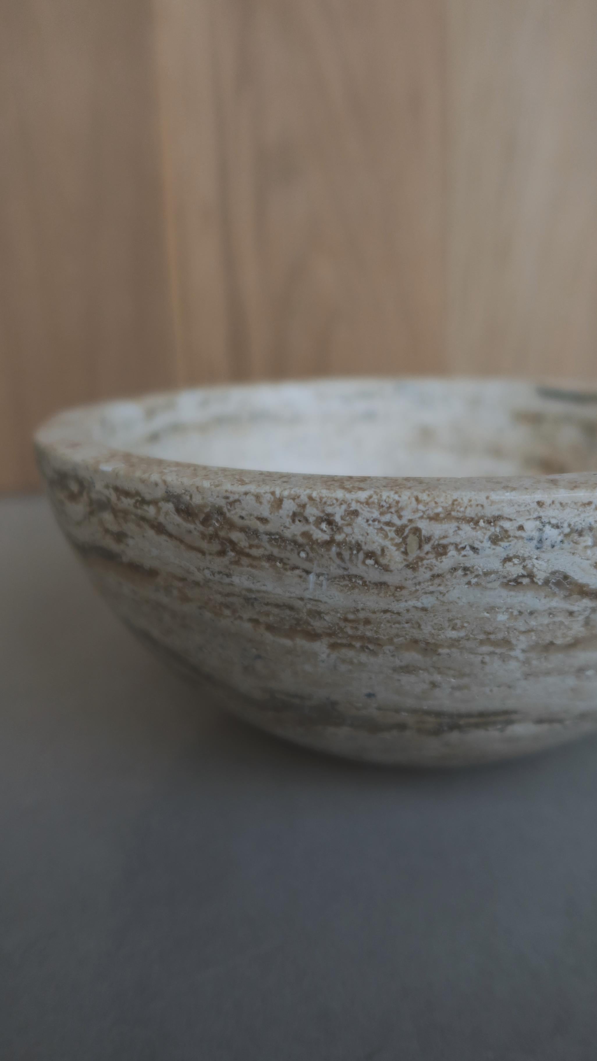 Mexican hand made marble small bowl For Sale 7