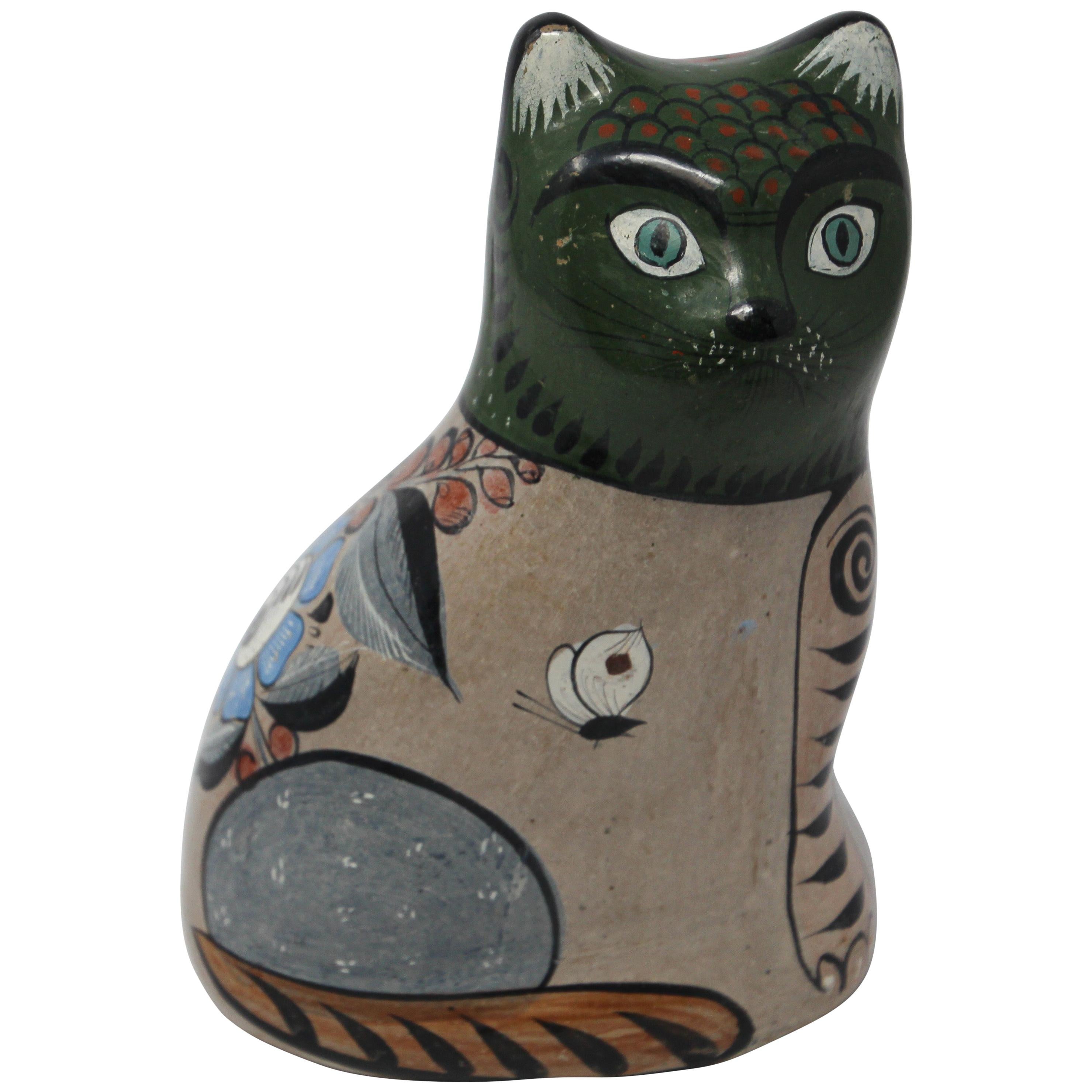 Mexican Pottery Cat - For Sale on 1stDibs | cat mexico pottery 