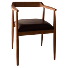 Mexican Handcrafted Tzalam Wood Armchair Design and Ancestral Craftsmanship