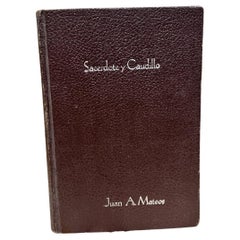 Livre historique mexicain Juan A. MATEO Prêtre et dirigeant Sacerdote y Caudillo