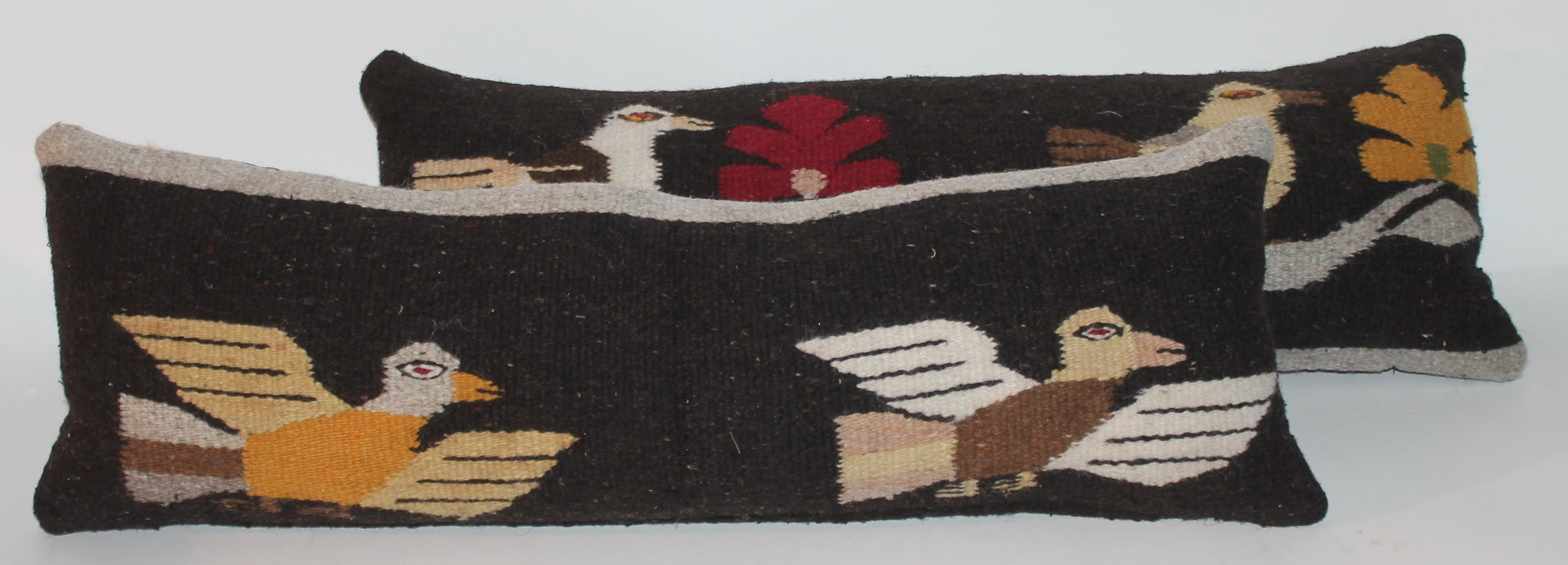 American Mexican / Indian Bird Weaving Pillows, 2