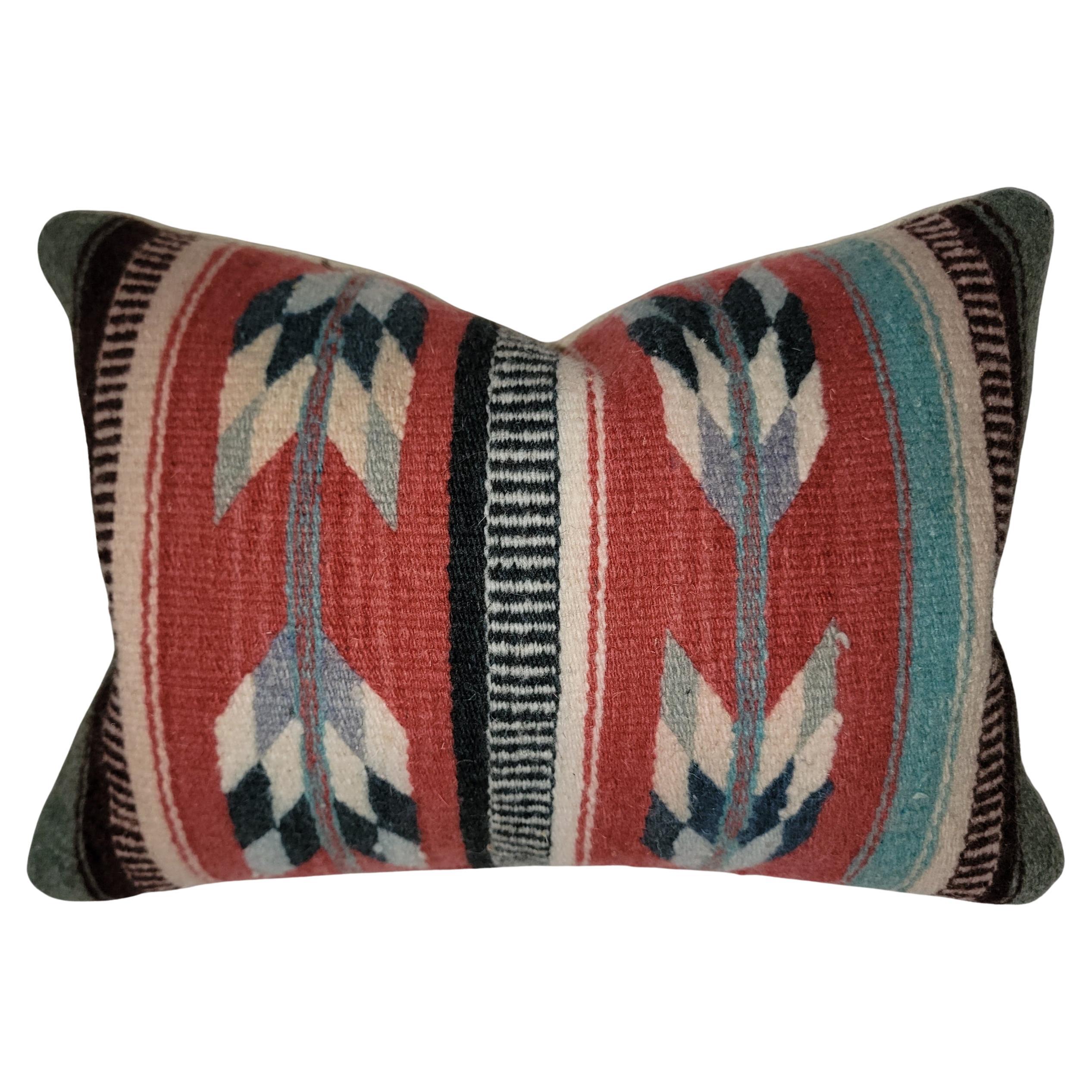 Mexican Indian Hand Woven Weaving Pillow