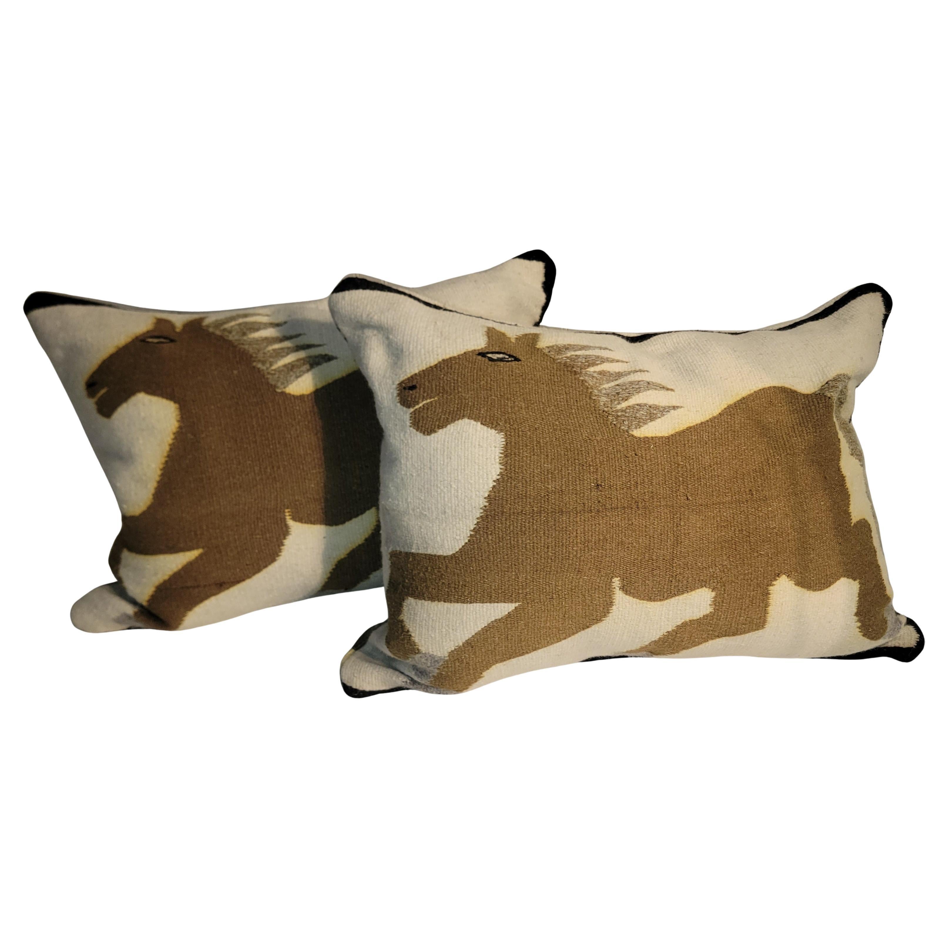 Mexican Indian Horse Weaving Pillows