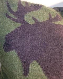 Mexican Indian Weaving Bolster Pillow "Moose "