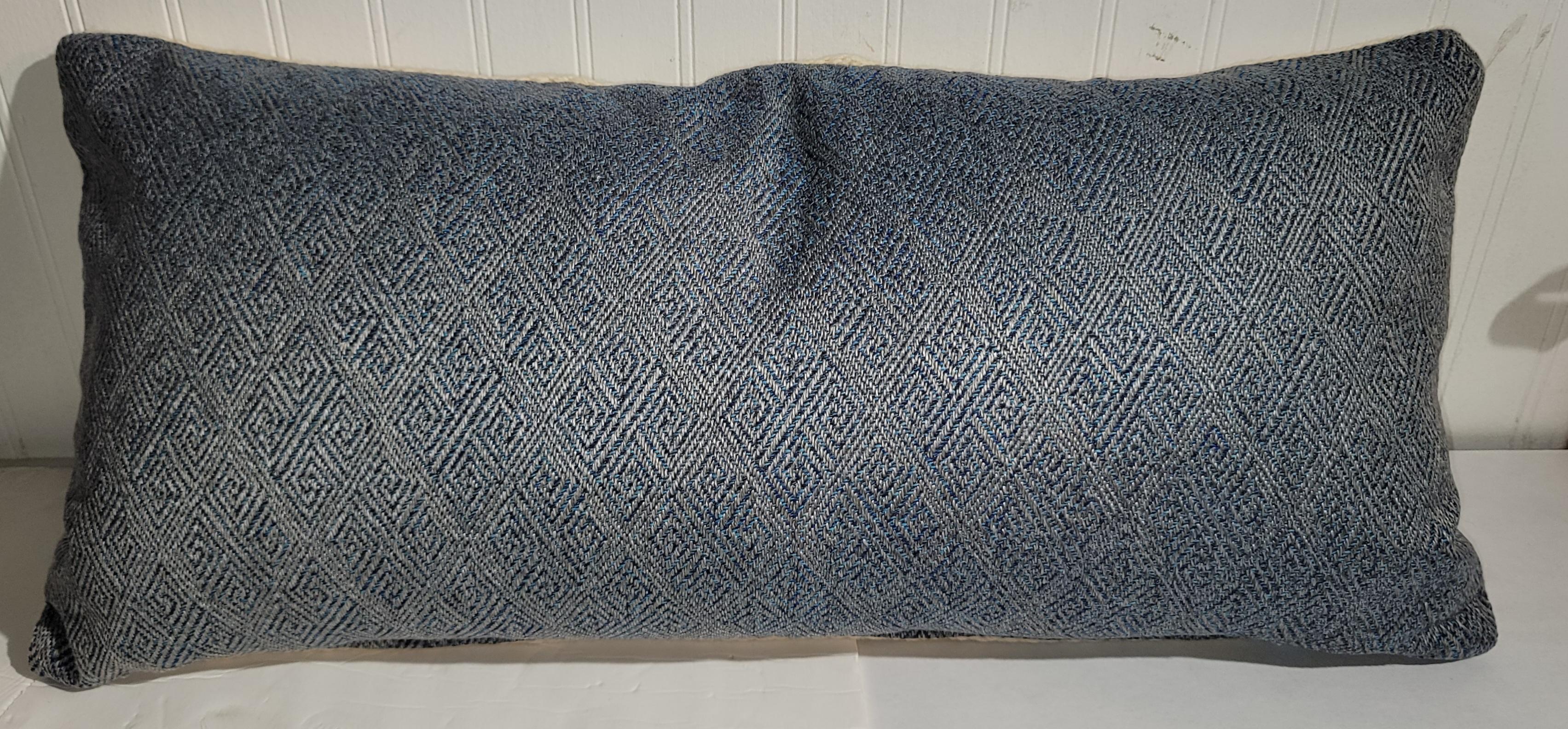 Tejido Mexican Indian Ojo Deslumbrante Bolster Tejido a mano en venta