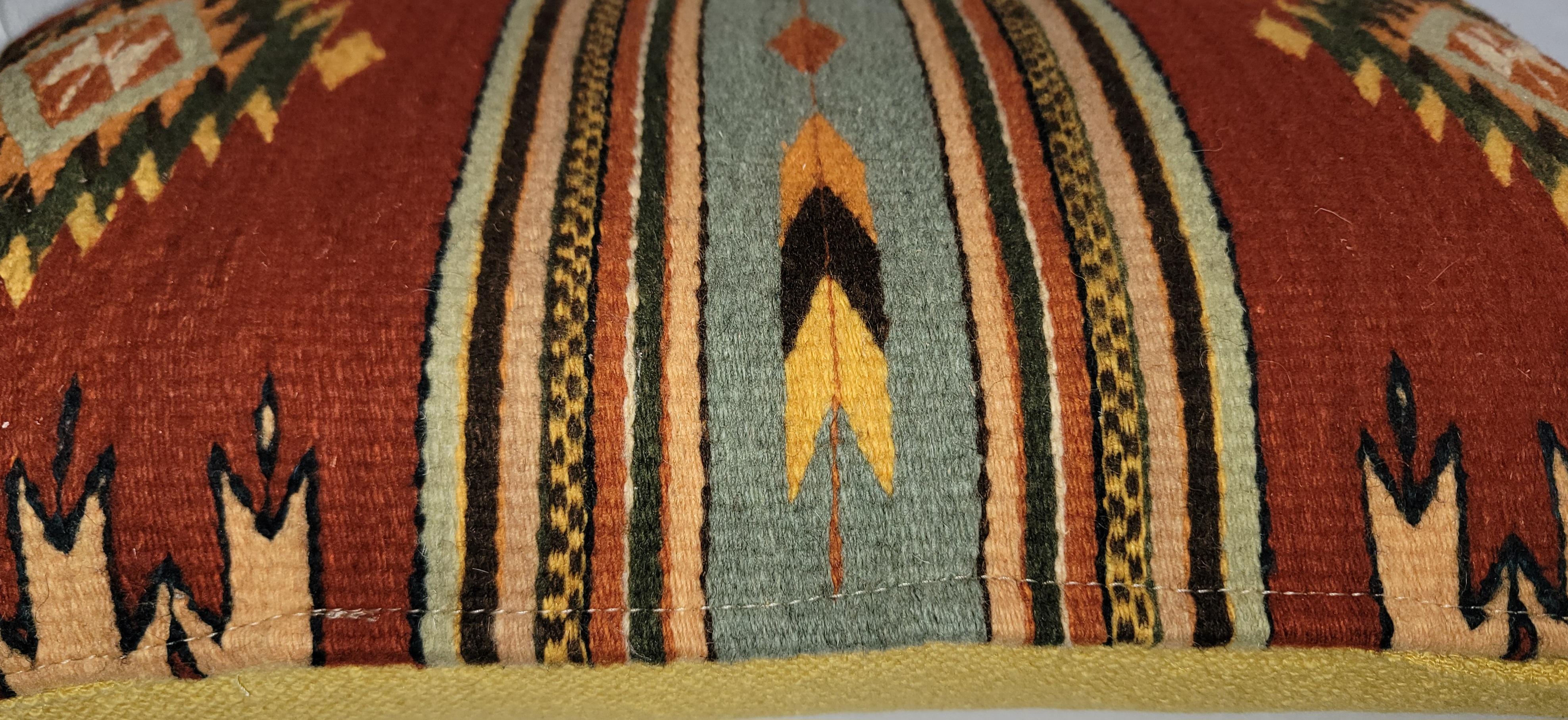 Adirondack Mexican Indian Weaving Pillows-Pair