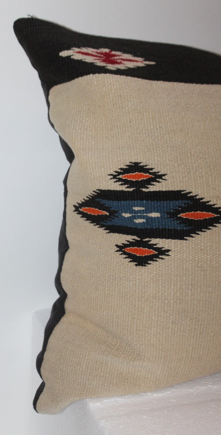 Hand-Crafted Mexican Indian Weaving Pillows, Pair For Sale