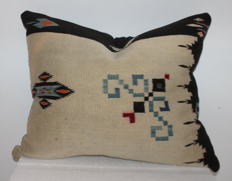 20th Century Mexican Indian Weaving Pillows, Pair For Sale