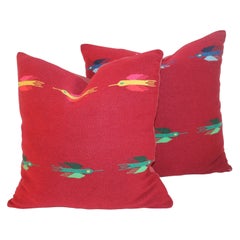 Mexican Indian Weaving Pillows, Pair