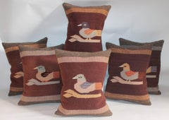Mexican Indian Weaving's Bird Pillows