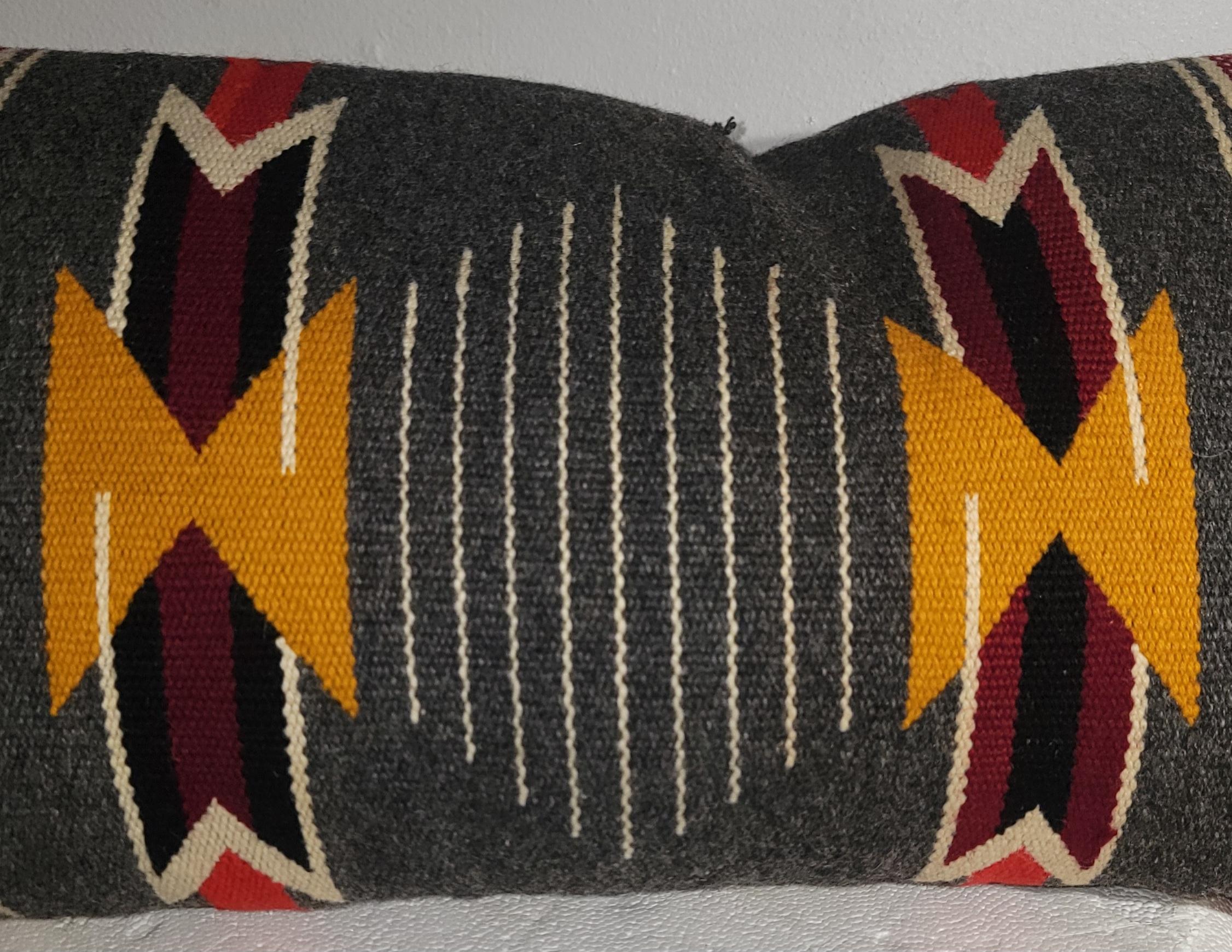 Cojín Serape de lana de los Mexican Indian Adirondack en venta