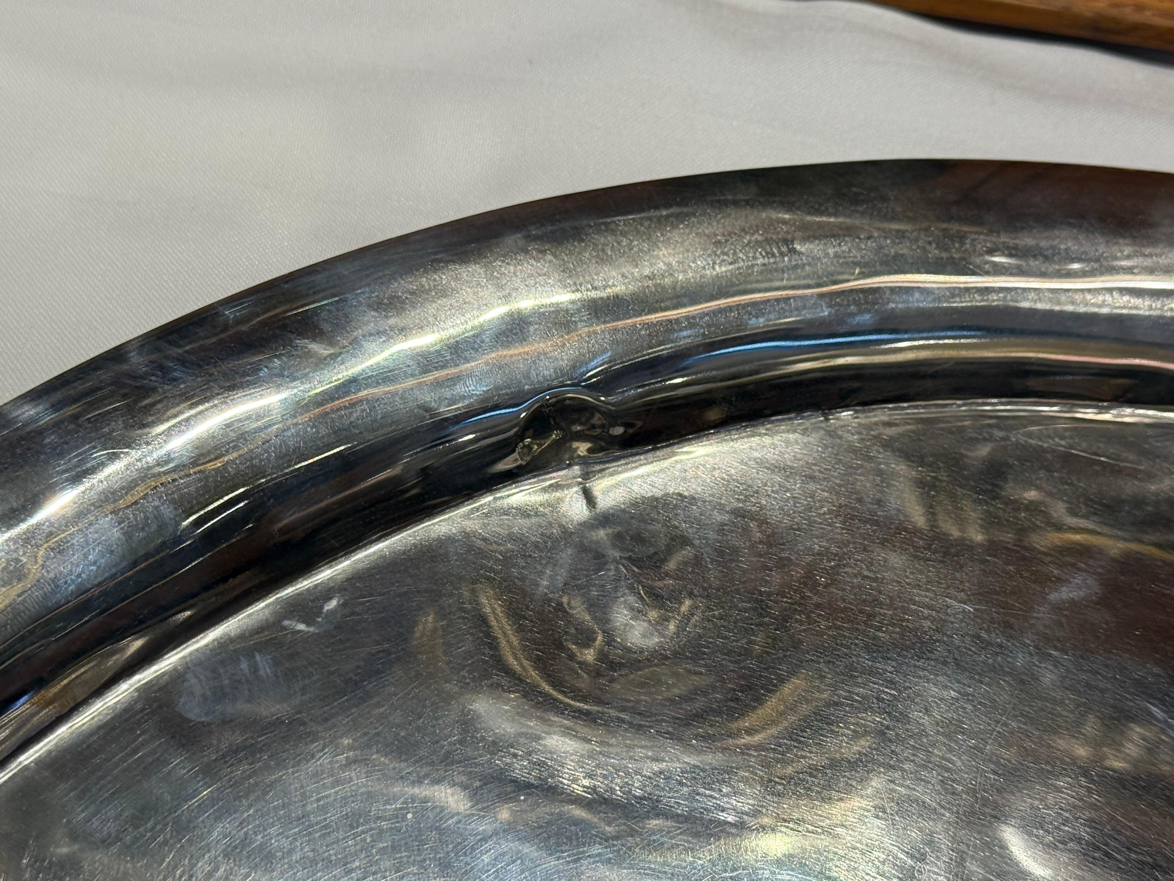 Mexican Large Round Serving Tray For Sale 5