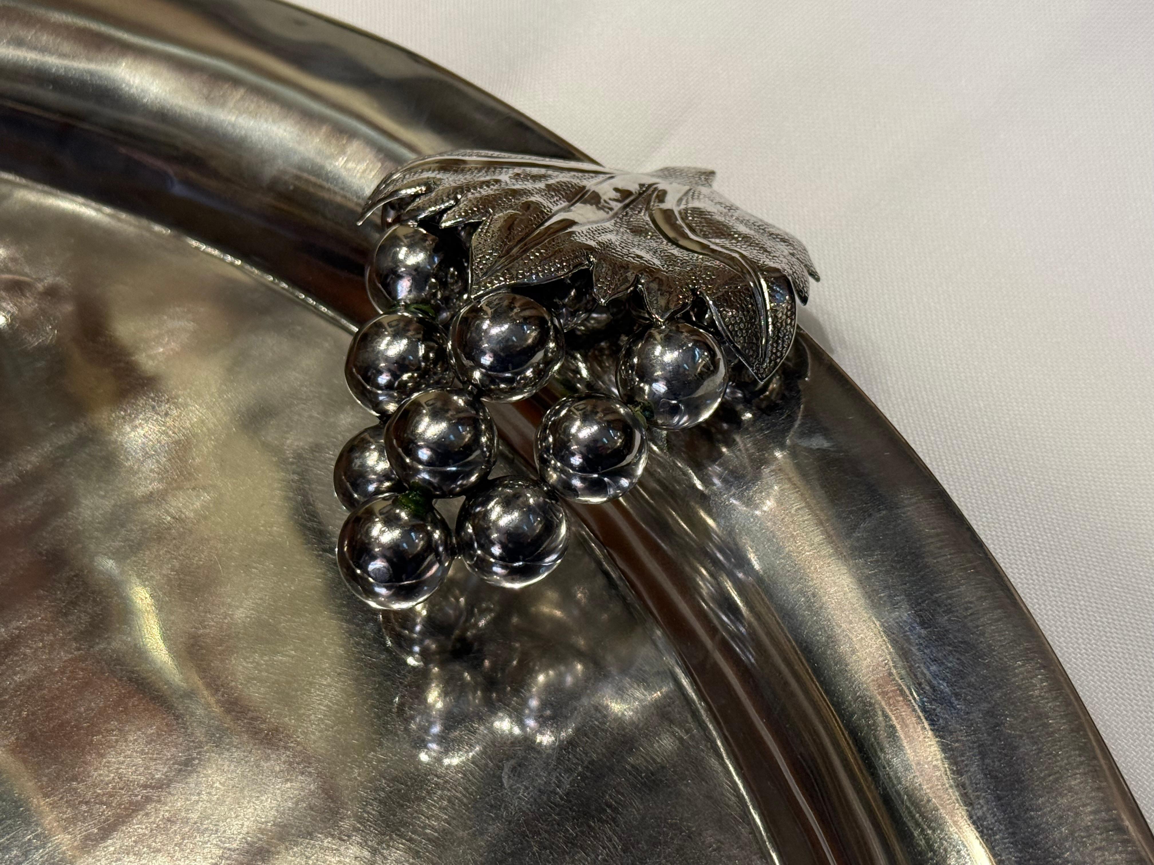 Mexican Large Round Serving Tray For Sale 6