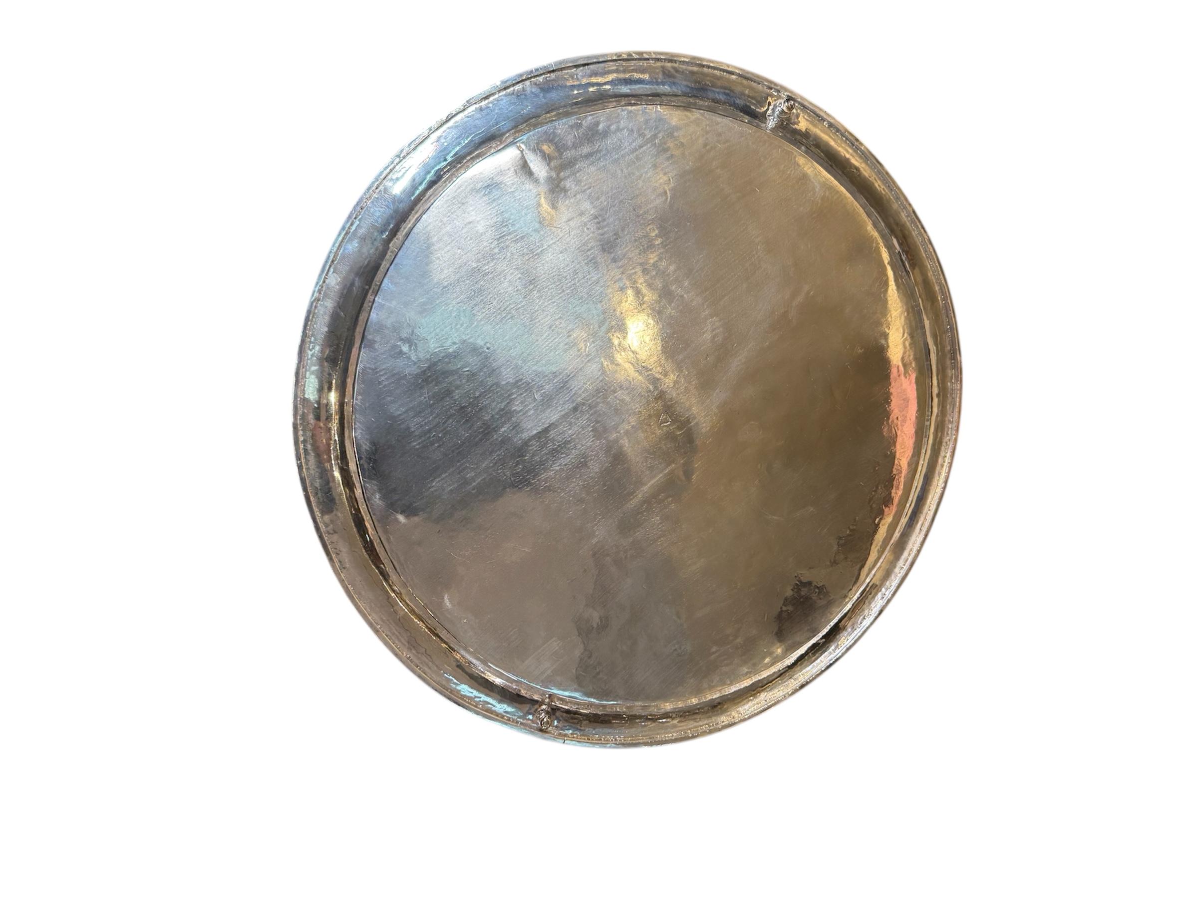 Mexican Large Round Serving Tray For Sale 2