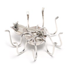 Mexican Large Spider Brooch, Sterling Silver, Spooky Spider