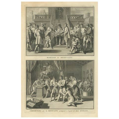 Mexican Marriage and Childhood Ceremonies as Imagined in the 18th Century, 1734