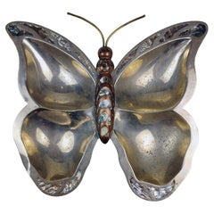 Mexican Metales Casados Butterfly Snack Plate