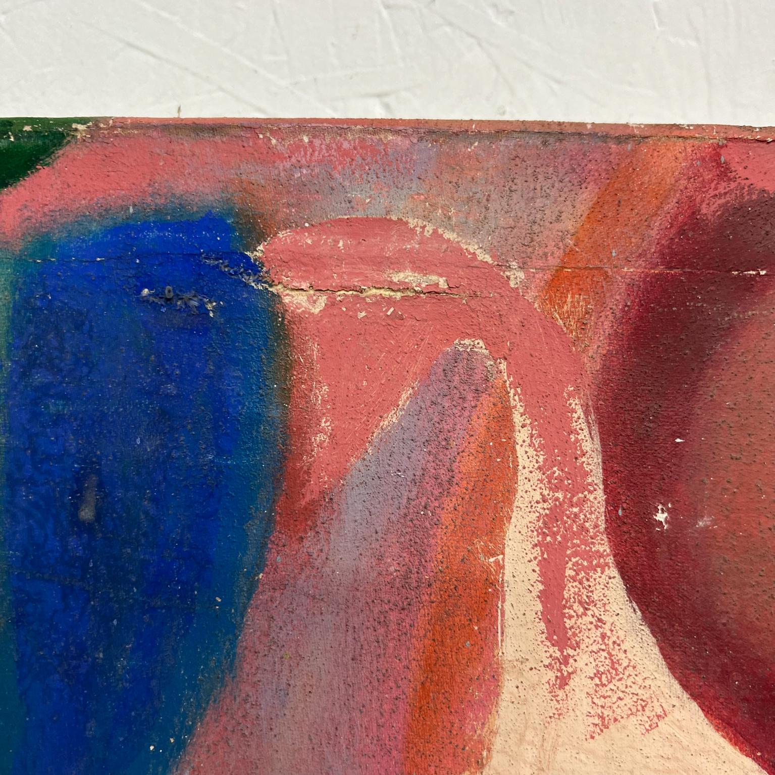 Peinture à l'huile abstraite de Pedro Coronel, style artistique des années 1960, Gustavo en vente 11