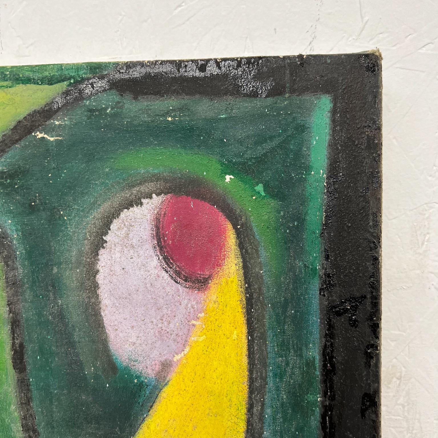 Peinture à l'huile abstraite de Pedro Coronel, style artistique des années 1960, Gustavo en vente 3