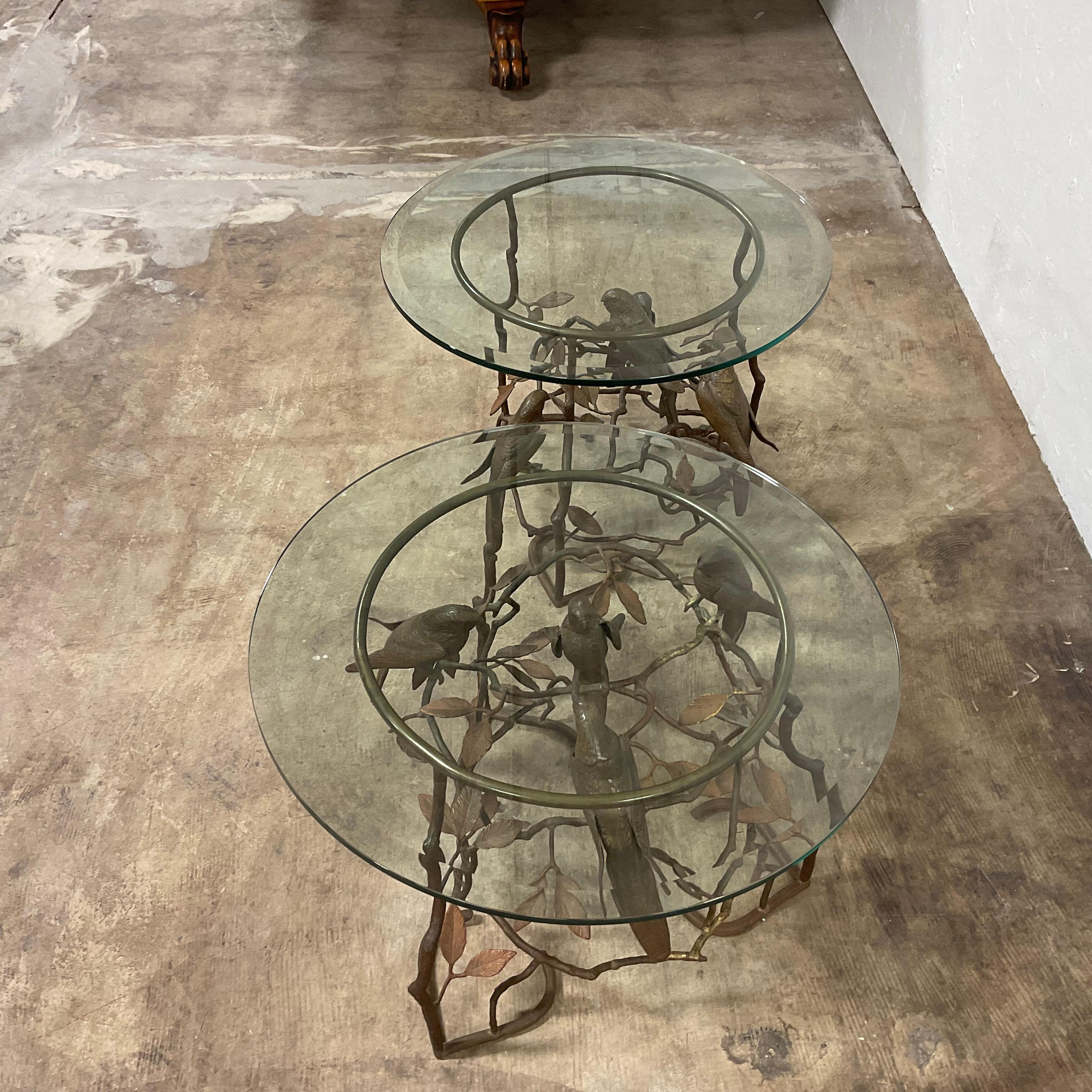 Mexican Mid Century Brass Tables in the style of Giacometti 9