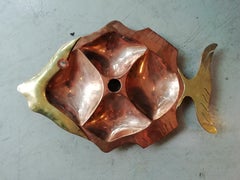 Mexican Mid-Century Modern Metales Casados Fish Shaped Tray