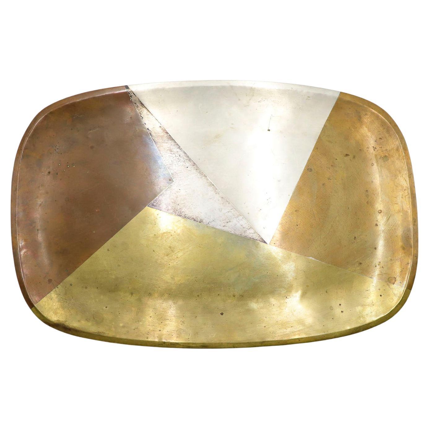 Mexican Mixed Metal Tray by Los Castillo