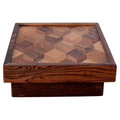 Mexican Modern Don Shoemaker Inlaid Trinket Jewelry Box
