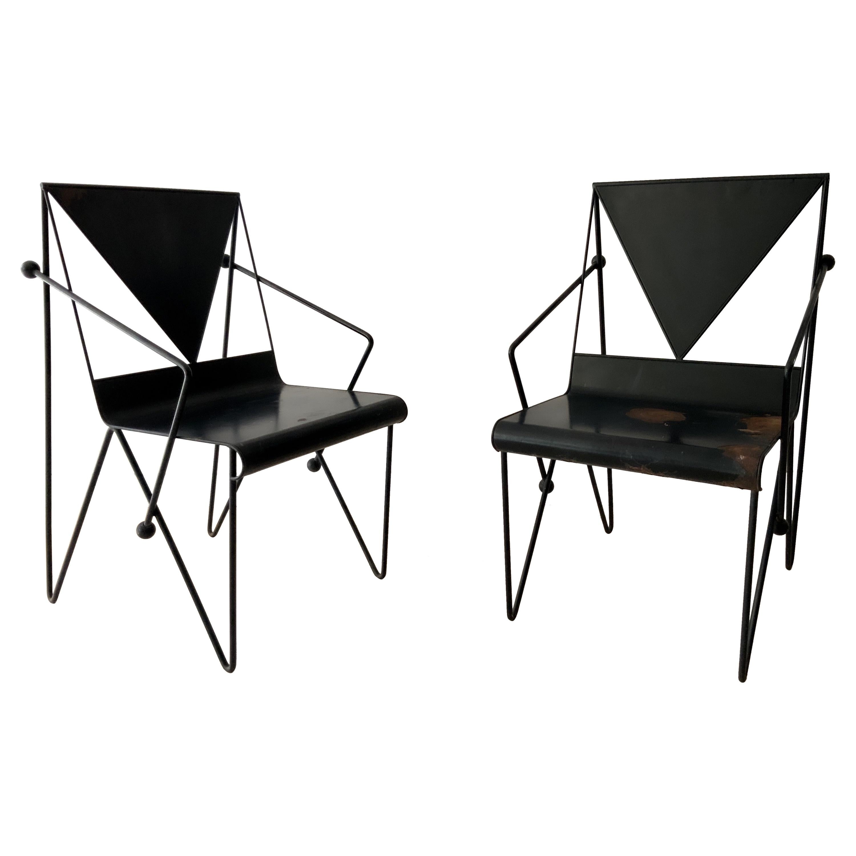Mexican Modern Iron Chairs For Sale
