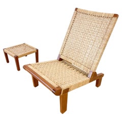 Mexican Modern Lounge chair and side table/ottoman