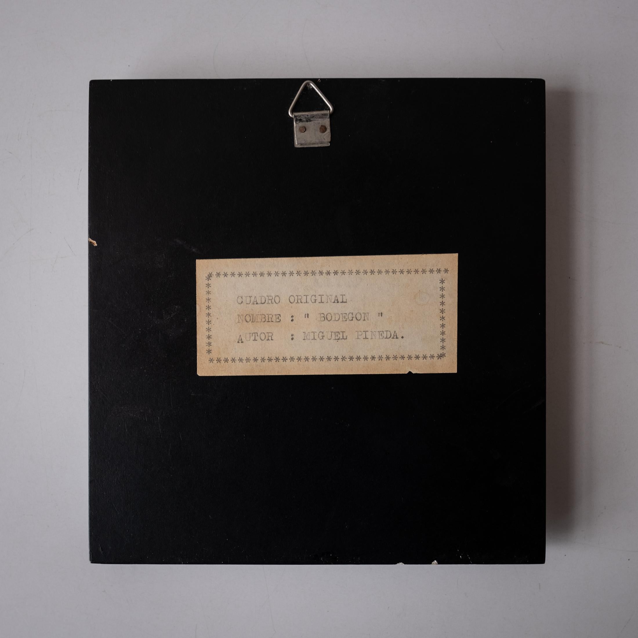 Mexikanische moderne mexikanische Miguel Pineda-Emaille-Wandtafel (Mitte des 20. Jahrhunderts) im Angebot
