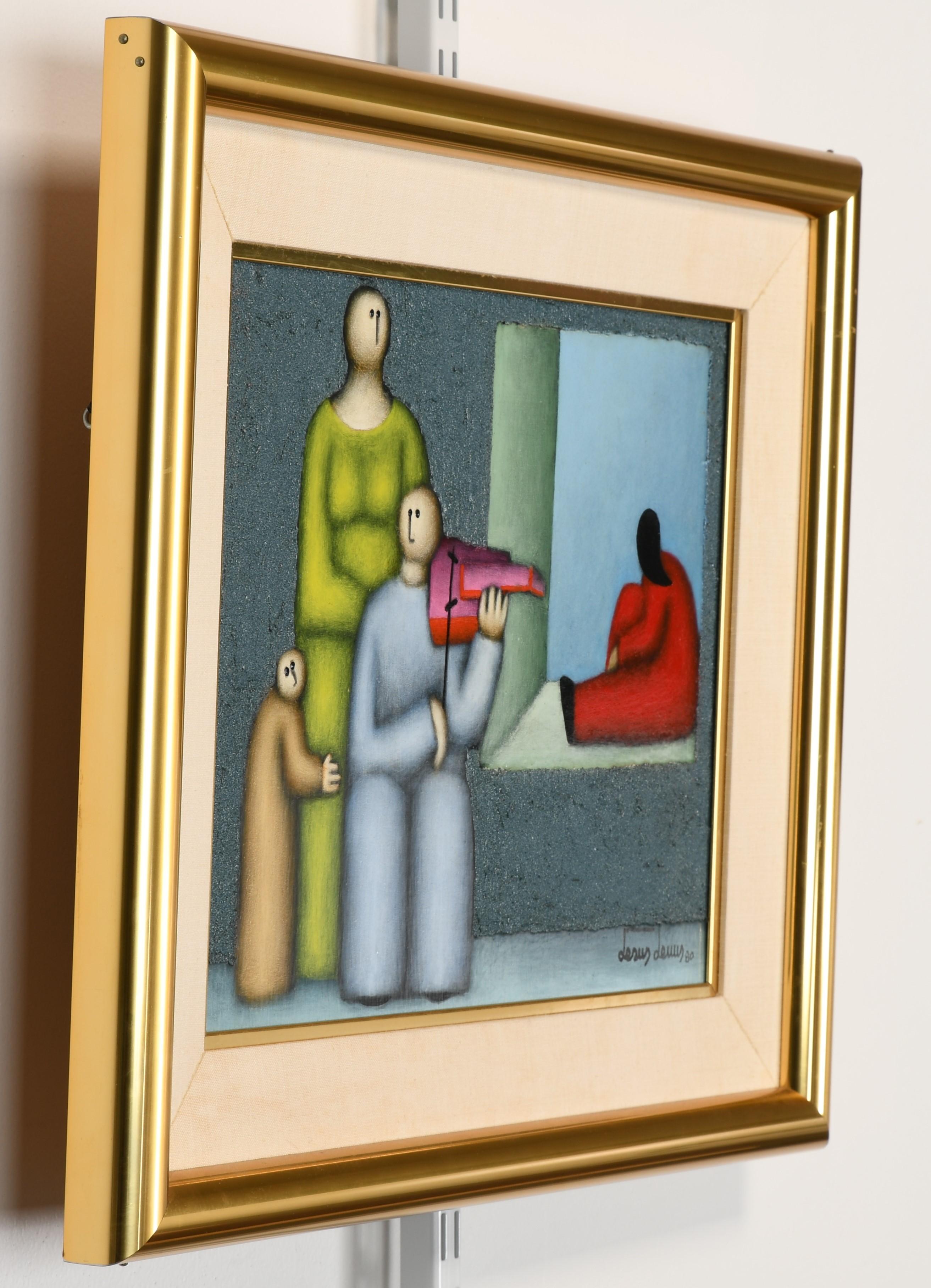 Mexican Modern Painting by Jesus Leuus, 1980 1