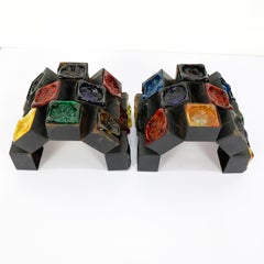 Pareja de Apliques Modernos Mexicanos de Feders