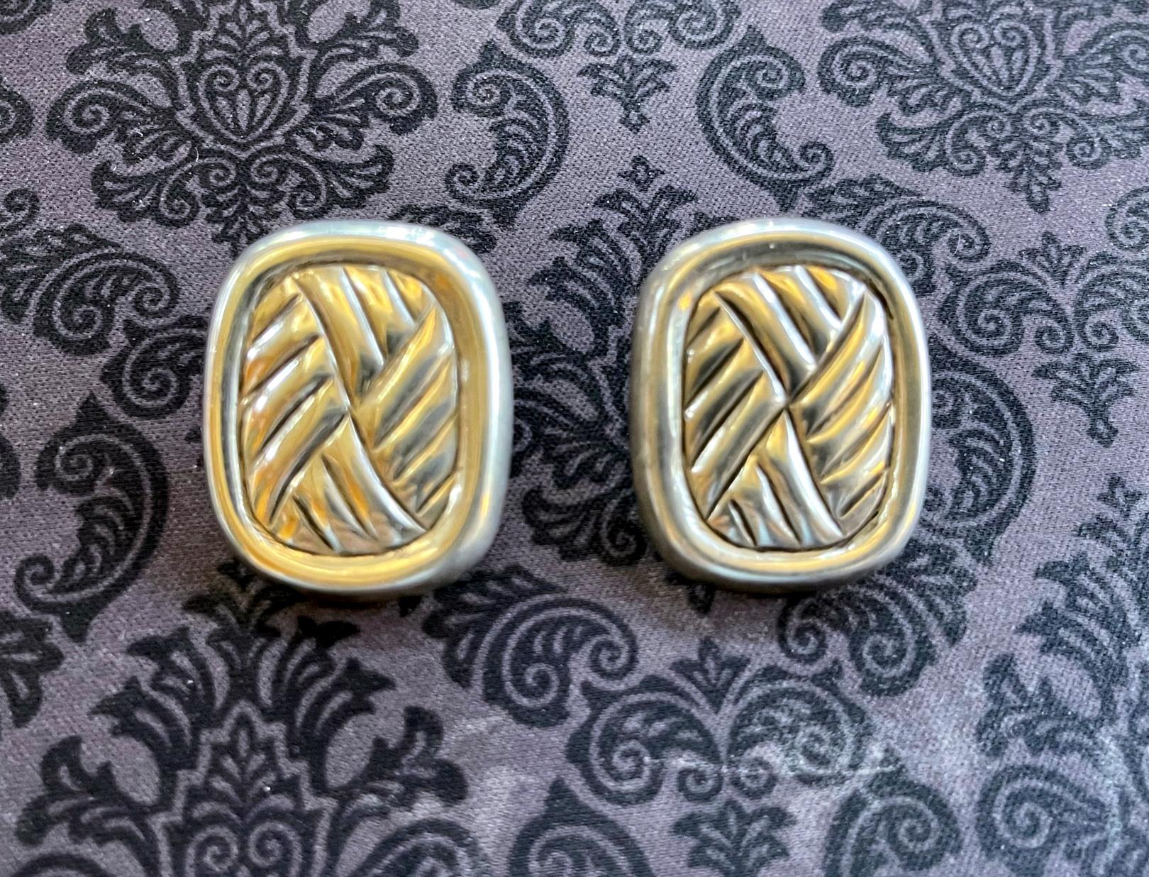 Mid-Century Modern Mexican Modern Sterling Silver Earring William Spratling For Sale
