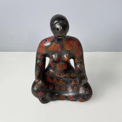 Sculpture moderne mexicaine en terre cuite représentant une femme par Manuel Felguerez, années 1980