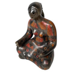 Used Mexican modern Terracotta sculpture of a woman by Manuel Felguerez, 1980s