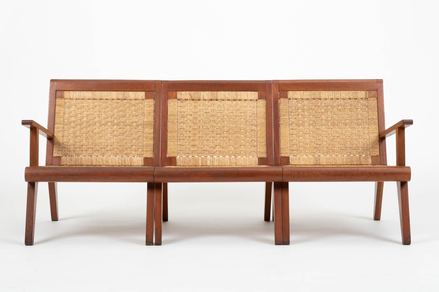 Mid-20th Century Mexican Modern Three-Seat Modular Sofa by Michael Van Beuren