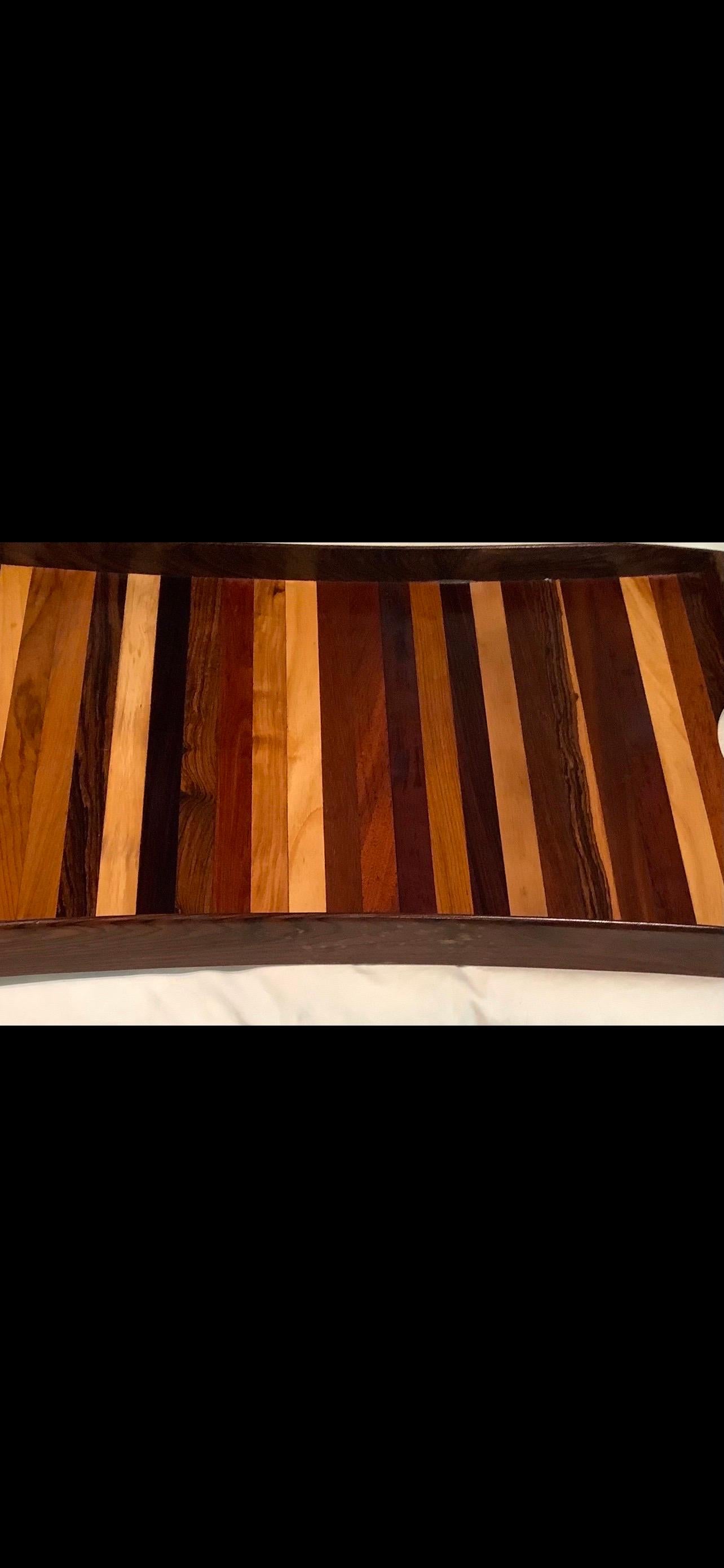 Mexican Modern Wood Tray By Don S. Shoemaker For Sale 1
