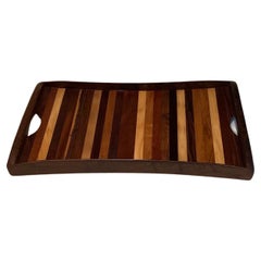 Plateau en bois moderne mexicain par Don S. Shoemaker
