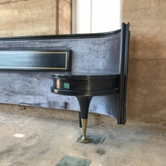 Mexican Modernism Fabulous Frank Kyle King Bed Headboard with Nightstands, 1950s