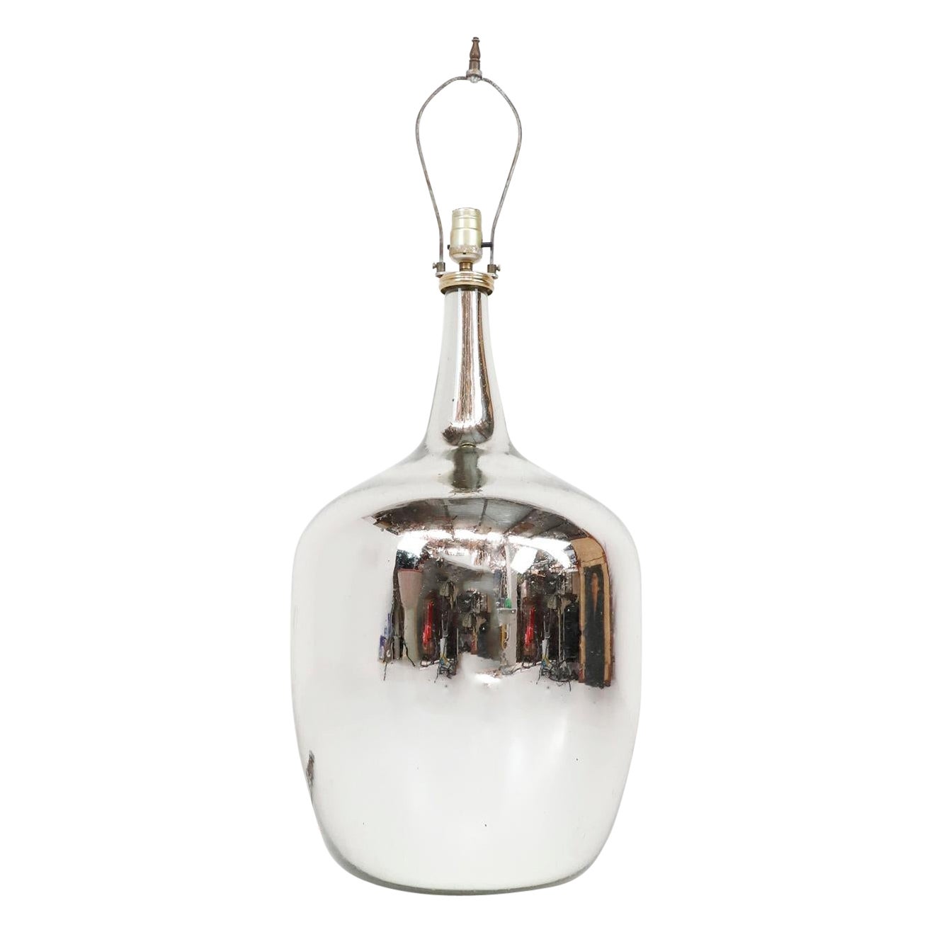 Modernisme mexicain - Lampe de bureau en verre mercuré