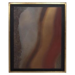 Mexican Modernism Raul Monje Large Abstract Bronze Metal Wall Art 
