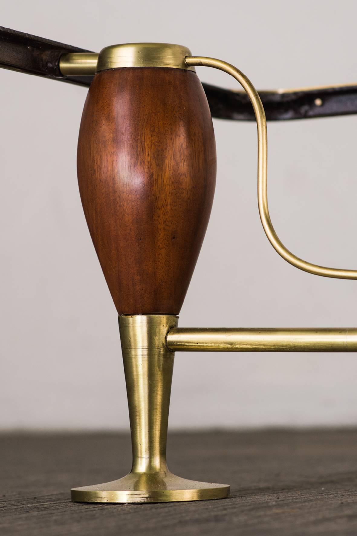 Brass Mexican Modernist Cocktail Table, 1950s