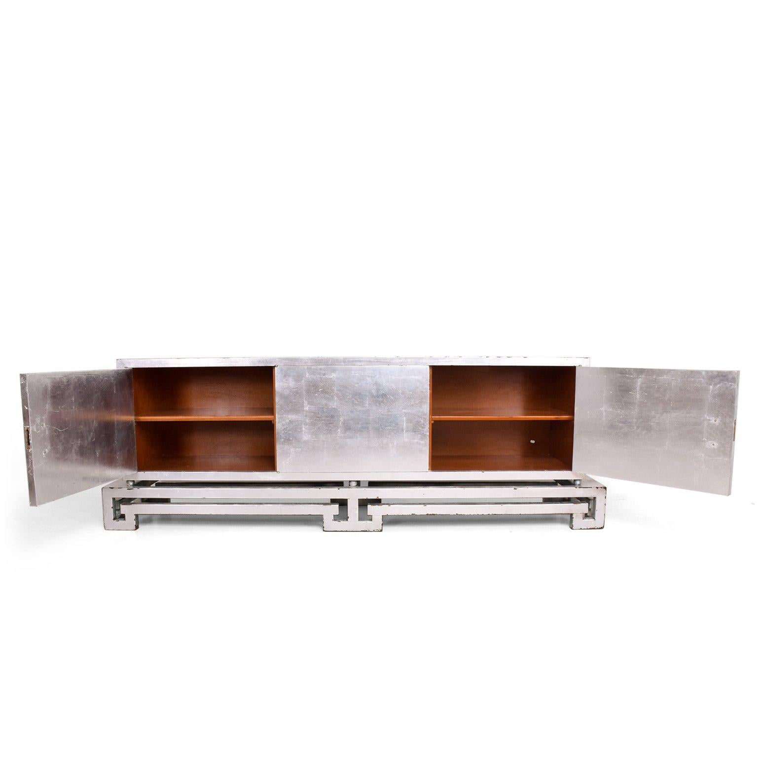 Mexican Modernist Credenza in Silver, by Frank Kyle  In Good Condition In Chula Vista, CA