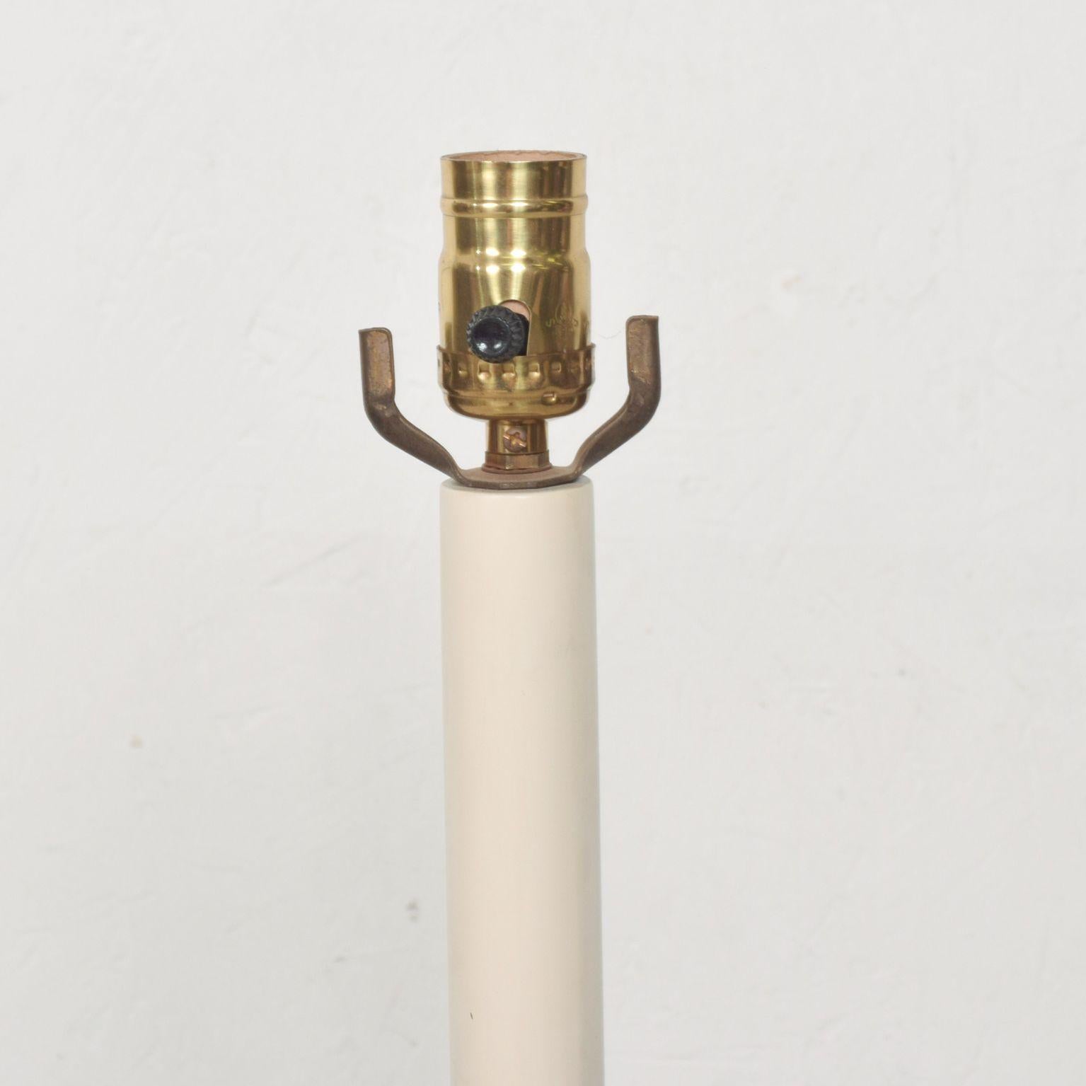 Mid-Century Modern Sleek Modernism Custom Cone Shaped TABLE Lamp Mahogany and Bronze 1960s Mexico