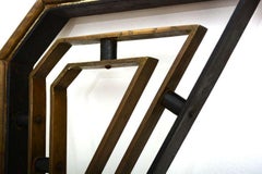 Modernist LONG Staircase Handrail Hand Forged Gilded Iron by Arturo Pani 1950s